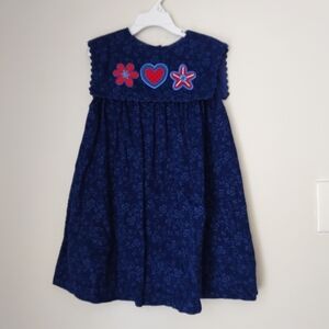 Vintage Girl Blue Dress